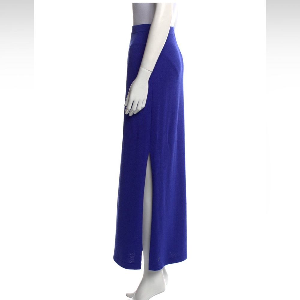 ST. JOHN Midi Length Skirt Size: M | US 8 royal blue